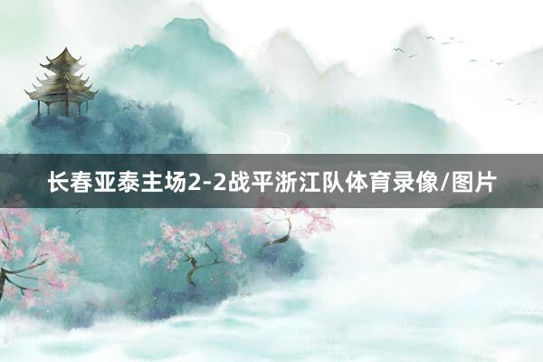 长春亚泰主场2-2战平浙江队体育录像/图片