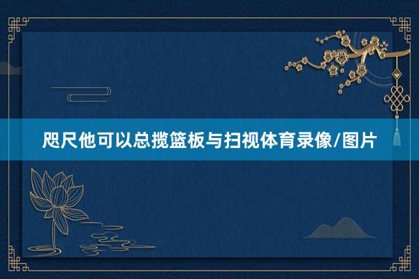 咫尺他可以总揽篮板与扫视体育录像/图片