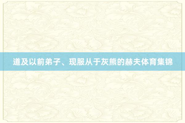 道及以前弟子、现服从于灰熊的赫夫体育集锦