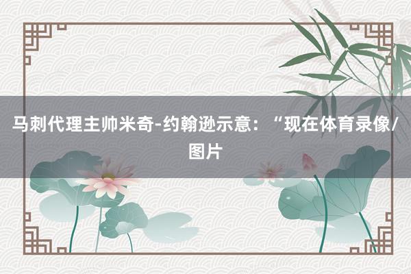 马刺代理主帅米奇-约翰逊示意：“现在体育录像/图片