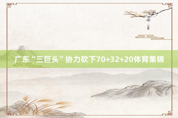 广东“三巨头”协力砍下70+32+20体育集锦