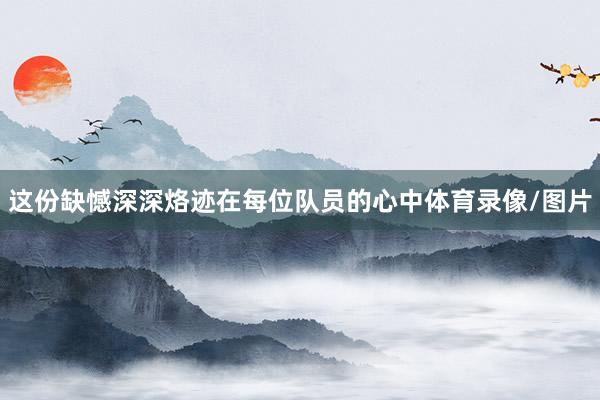 这份缺憾深深烙迹在每位队员的心中体育录像/图片