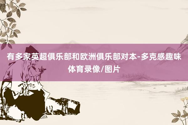 有多家英超俱乐部和欧洲俱乐部对本-多克感趣味体育录像/图片