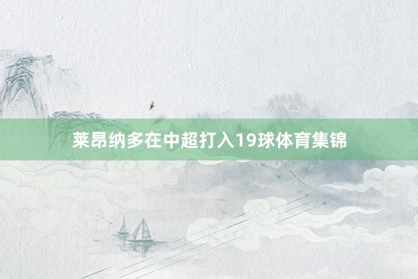 莱昂纳多在中超打入19球体育集锦