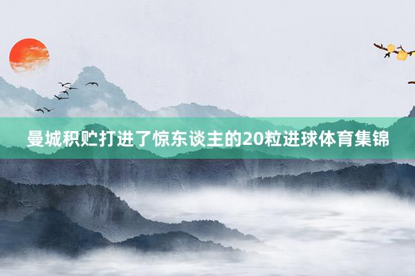 曼城积贮打进了惊东谈主的20粒进球体育集锦