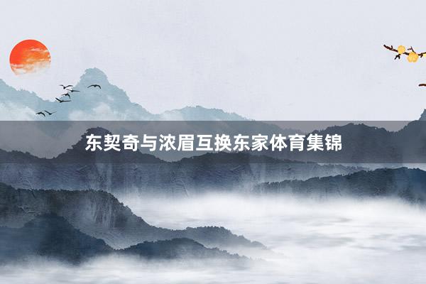 东契奇与浓眉互换东家体育集锦