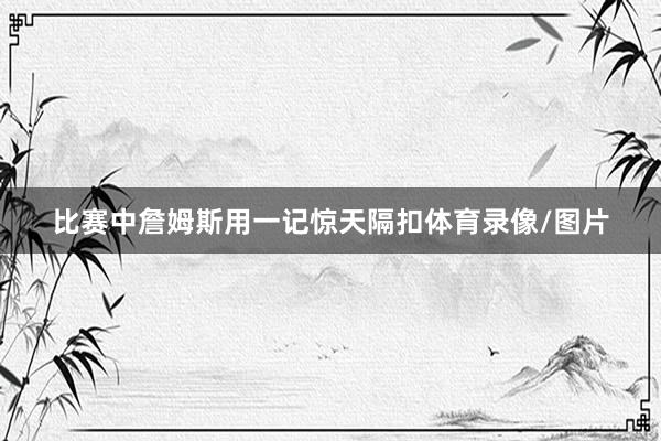 比赛中詹姆斯用一记惊天隔扣体育录像/图片