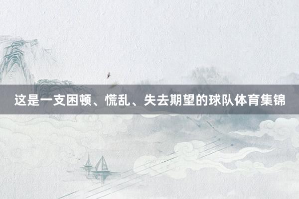 这是一支困顿、慌乱、失去期望的球队体育集锦