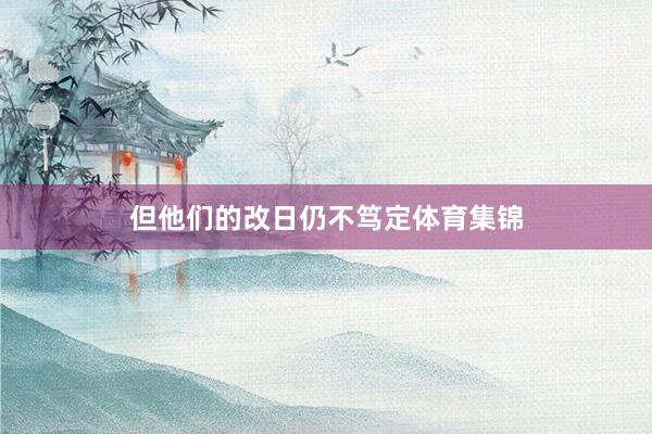但他们的改日仍不笃定体育集锦