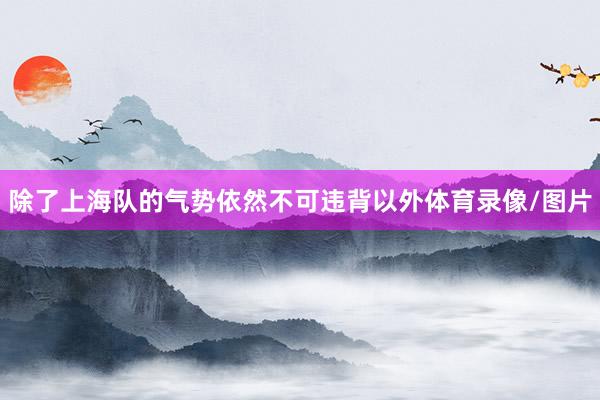 除了上海队的气势依然不可违背以外体育录像/图片