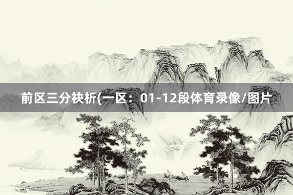 前区三分袂析(一区：01-12段体育录像/图片