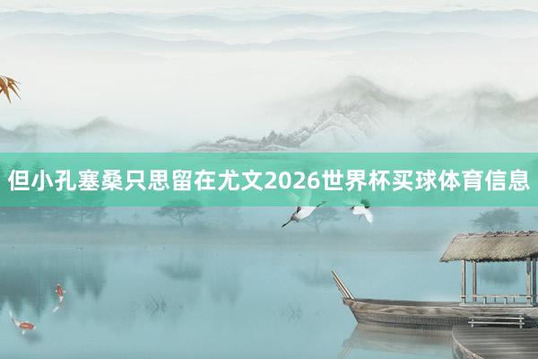但小孔塞桑只思留在尤文2026世界杯买球体育信息