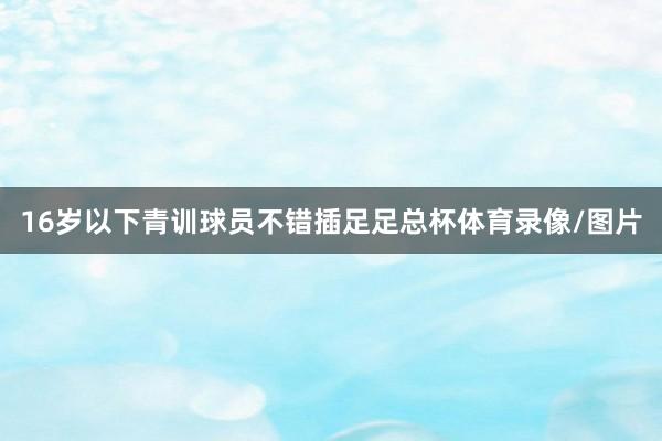 16岁以下青训球员不错插足足总杯体育录像/图片