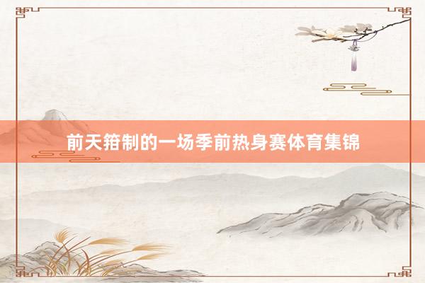 前天箝制的一场季前热身赛体育集锦
