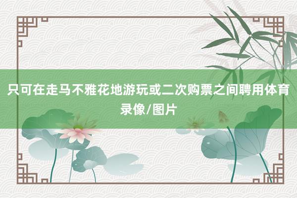 只可在走马不雅花地游玩或二次购票之间聘用体育录像/图片