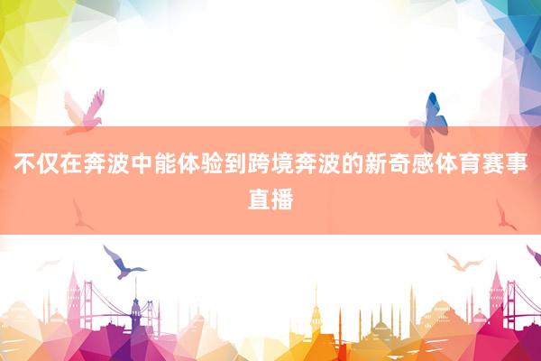 不仅在奔波中能体验到跨境奔波的新奇感体育赛事直播