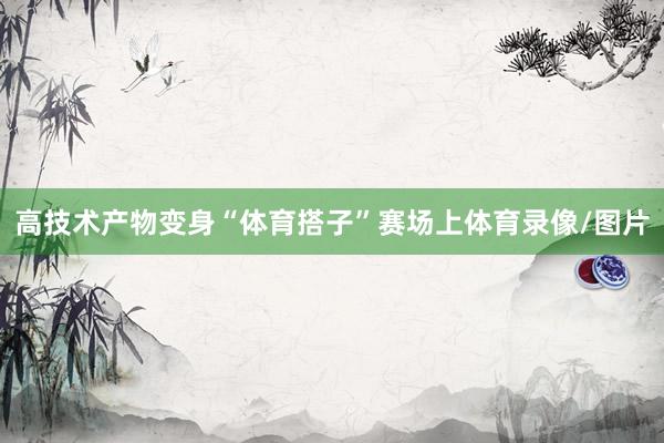 高技术产物变身“体育搭子”赛场上体育录像/图片