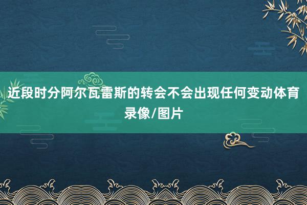 近段时分阿尔瓦雷斯的转会不会出现任何变动体育录像/图片