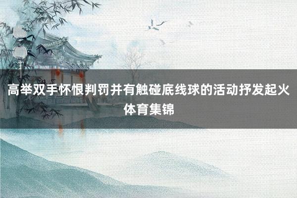 高举双手怀恨判罚并有触碰底线球的活动抒发起火体育集锦